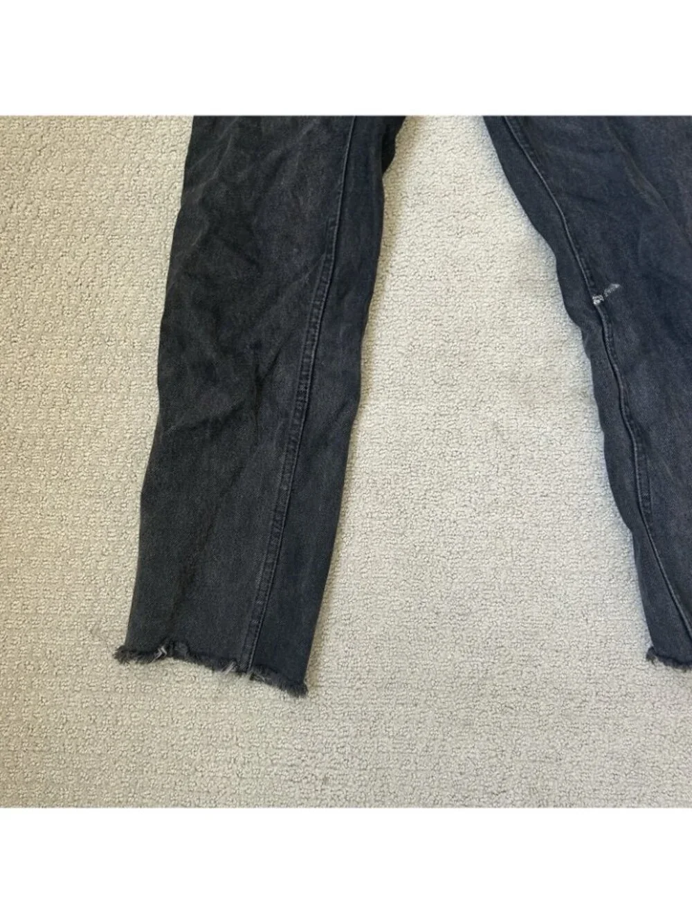 Zara Womens Skinny Jeans Black Stretch Denim High Rise Button Fly Size 00
